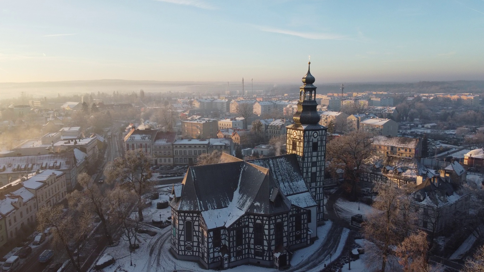 Zimowa aura zawitała w Miliczu