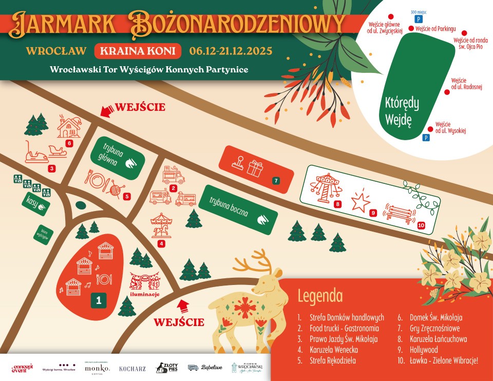 Jarmark Bożonarodzeniowy „Kraina Koni” na Partynicach we Wrocławiu